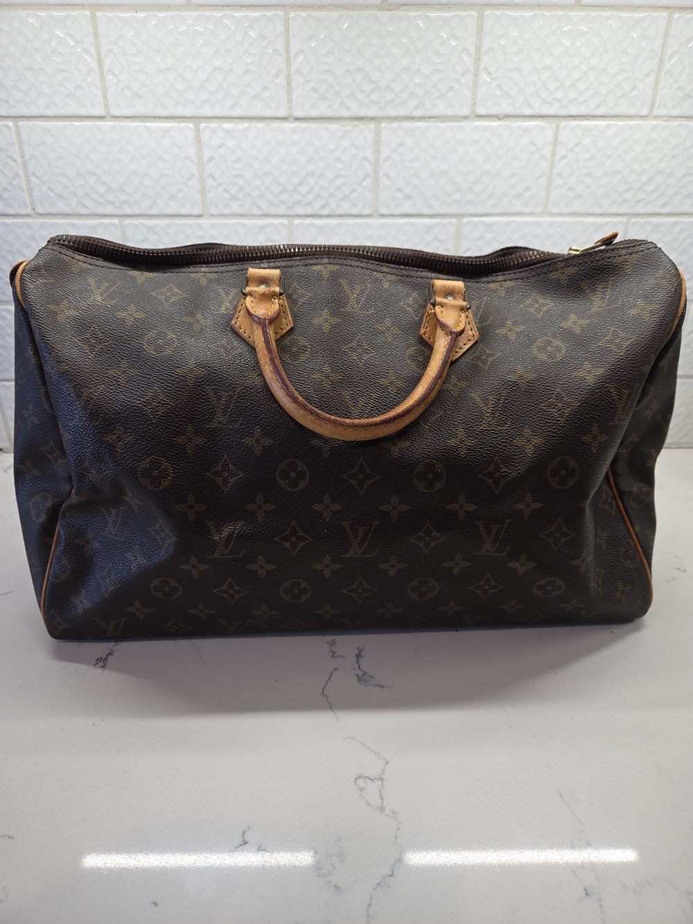 Vintage 1985 Louis Vuitton Monogram Speedy 40 Bag - Made in France SA851